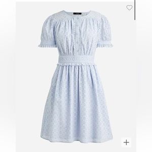 JCREW Button-front mini dress in eyelet